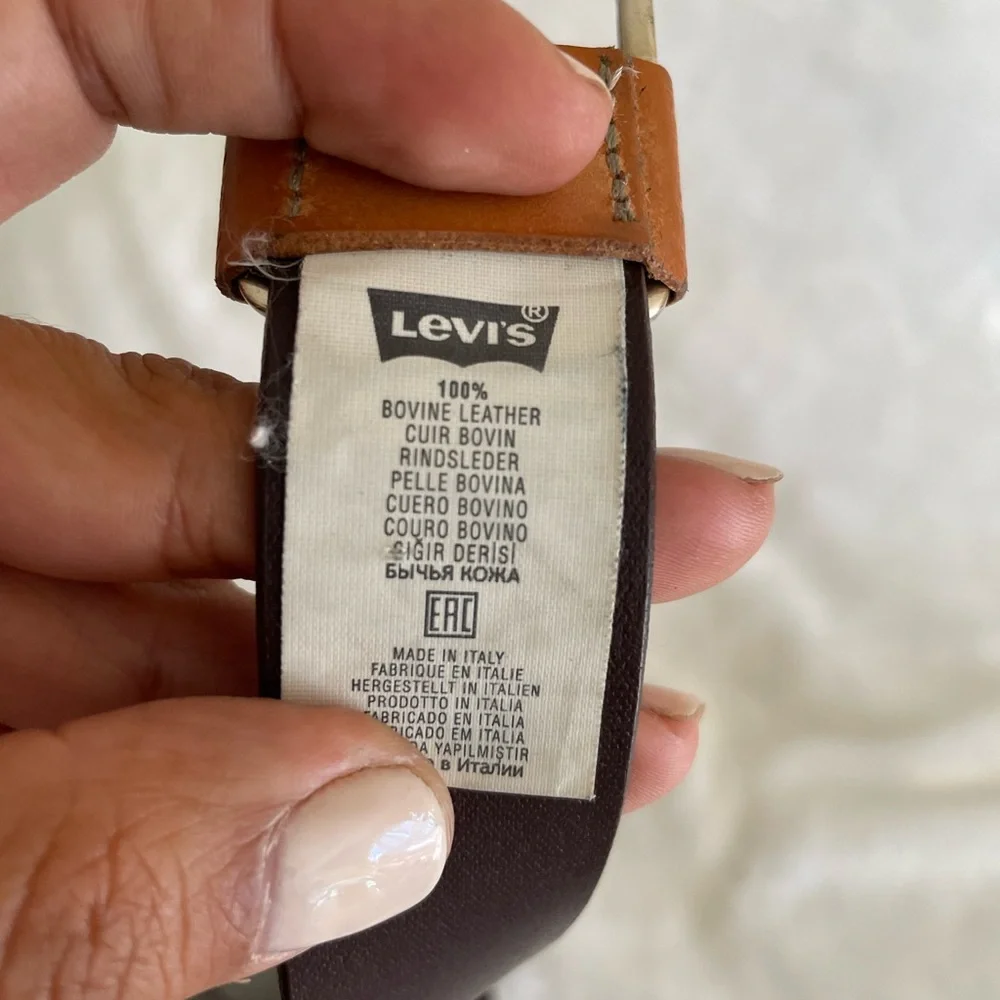 Mens Levi’s 100% Bovine Leather Belt